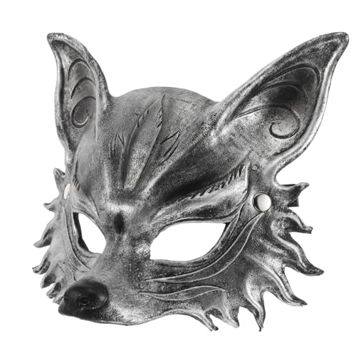 SAFIGLE Halloween Fuchs Maske Tiermaske PU Cosplay Maske für Unvergessliche Feiern Vielseitig Einsetzbar für Tierkostüme und von SAFIGLE
