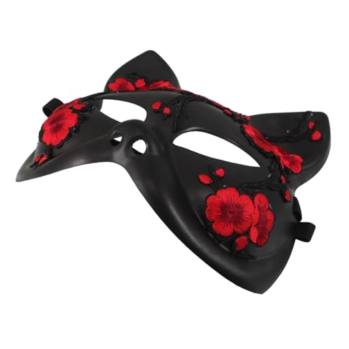 SAFIGLE Halloween Fuchsmasken Halbgesichtsmaske aus Leichtem Kunststoff Wiederverwendbar Komfortabel und Langlebig Katzen Maskerade für Damen Party Cosplay Karneval und Maskenball SAFIGLE Halloween Fuchsmasken Halbgesichtsmaske aus Leichtem Kunststoff Wiederverwendbar Komfortabel und Langlebig Katzen Maskerade für Damen Party Cosplay Karneval und Maskenball von SAFIGLE
