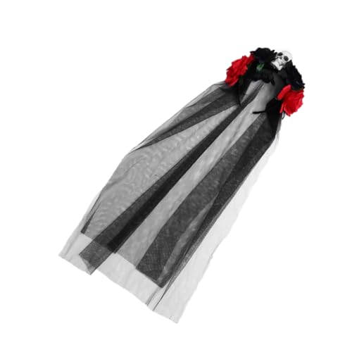 SAFIGLE Halloween Haarschmuck mit Schädeldesign und Blumen für Kostüme und Partys für Halloween Cosplay und Festivals Hautfreundlich und Einfach zu Tragen SAFIGLE Halloween Haarschmuck mit Schädeldesign und Blumen für Kostüme und Partys für Halloween Cosplay und Festivals Hautfreundlich und Einfach zu Tragen von SAFIGLE
