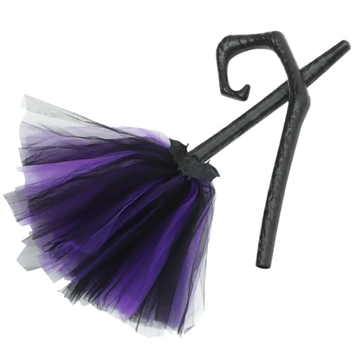 SAFIGLE Halloween Hexenbesen Leichtem Tragbarem Material Abnehmbar und Sicher für Hexen Cosplay und Partydeko Ergänzung für Halloween Kostüme und Gruselige Themenveranstaltungen von SAFIGLE