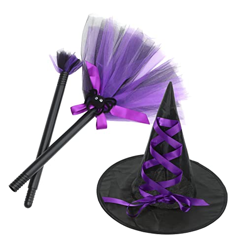SAFIGLE Halloween Hexenhut für Damen Hexenhut mit Feinem Design für Halloween Party Cosplay Maskerade und Bühnenauftritte Dekorativ und Hautfreundlich Hexenbesen Festliche Atmosphäre SAFIGLE Halloween Hexenhut für Damen Hexenhut mit Feinem Design für Halloween Party Cosplay Maskerade und Bühnenauftritte Dekorativ und Hautfreundlich Hexenbesen Festliche Atmosphäre von SAFIGLE