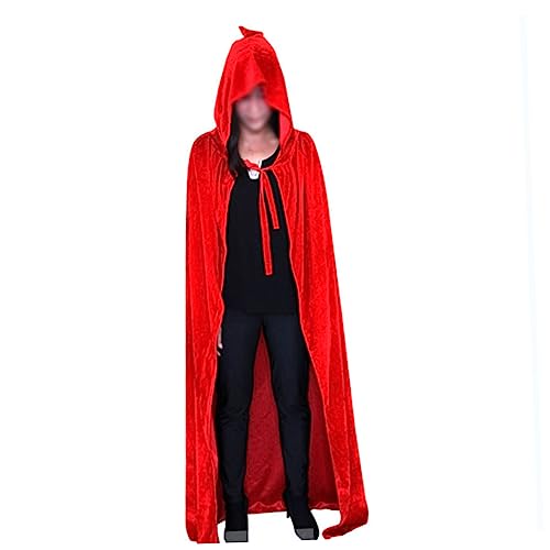 SAFIGLE Halloween Hexenumhang mit Cosplay Robe für Kostümpartys Roter Umhang für Vampir Hexenkostüme Unisex Halloween Umhang für Fotos Rollenspiele SAFIGLE Halloween Hexenumhang mit Cosplay Robe für Kostümpartys Roter Umhang für Vampir Hexenkostüme Unisex Halloween Umhang für Fotos Rollenspiele von SAFIGLE