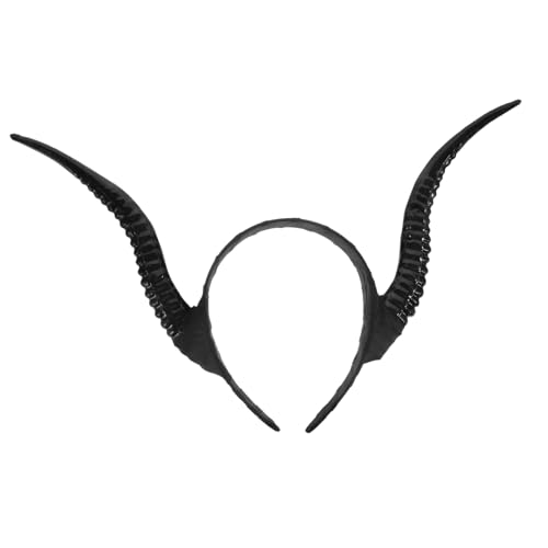 SAFIGLE Halloween Horn Stirnband für Erwachsene Simulation Antelope Horn Haarband Gothic Kostüm Accessoire für Halloween Partys und Cosplay Dekoration für Familienfeiern und Fotosessions von SAFIGLE