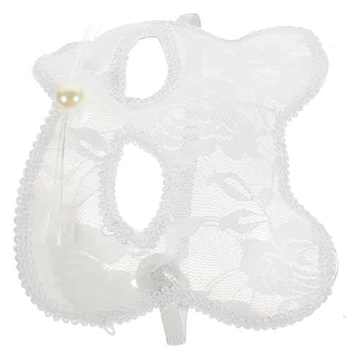 SAFIGLE Halloween Katzenmaske Spitze Maske für Maskeraden Karneval Kostümpartys Leicht Verstellbar für Festivals und Cosplay von SAFIGLE