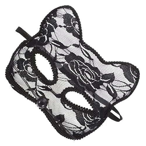 SAFIGLE Halloween Katzenmaske Spitze Tiermaske für Maskerade Cosplay und Partys mit Verstellbarem Gummiband für Halloween Geburtstagsfeiern und Bälle von SAFIGLE