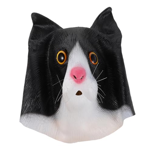 SAFIGLE Halloween Katzenmaske für Lustige Tierkopf Bequeme Waschbare Einzigartiges Katzenkopf Design für Karneval Kostüm Party Verkleidung Cosplay SAFIGLE Halloween Katzenmaske für Lustige Tierkopf Bequeme Waschbare Einzigartiges Katzenkopf Design für Karneval Kostüm Party Verkleidung Cosplay von SAFIGLE