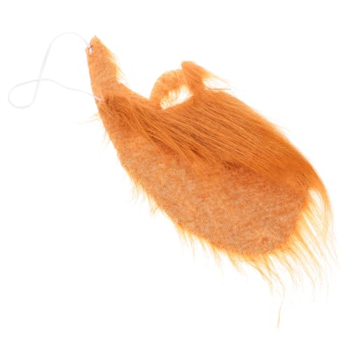 SAFIGLE Halloween Kostümprop falscher Schnurrbart Bartschere Perücke Gesichtswachs Bartbürste Bärte Fasching Schnurrbart Kostüm Gesichtsbehaarung Halloween gefälschter Bart Flanell Brown von SAFIGLE