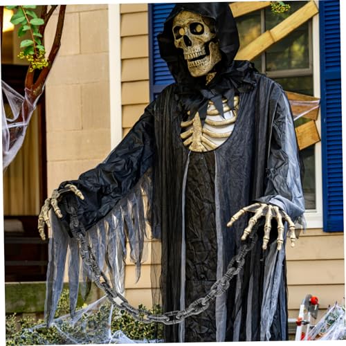 SAFIGLE Halloween Kunststoffkette Lifelike Plastik Barrierekette Party Dekoration Bühnenrequisite Kostüm Zubehör für Halloween Deko und Festveranstaltungen von SAFIGLE