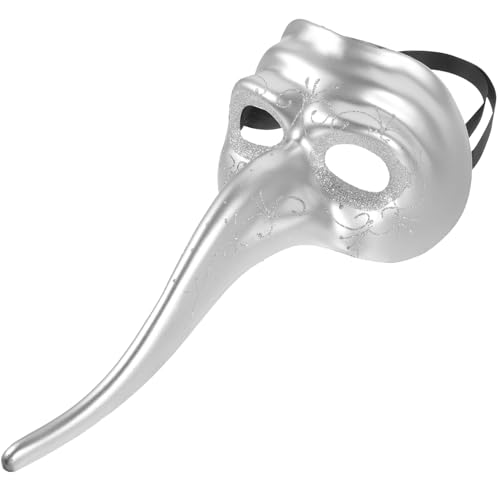 SAFIGLE Halloween Langnasen Maske aus Kunststoff Einzigartige Maskerade Party Maske für Damen und Herren Stilvolles Halloween Kostümzubehör Geeignet für Karneval Cosplay und von SAFIGLE