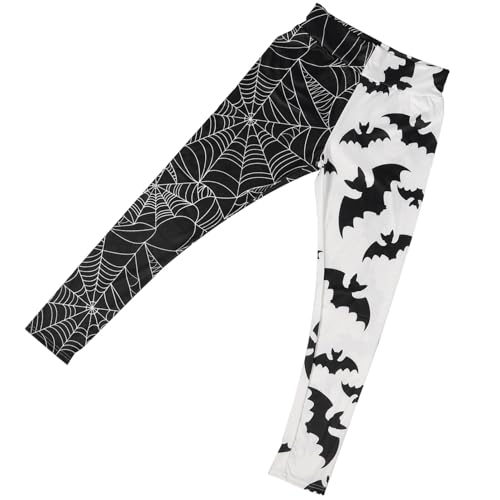 SAFIGLE Halloween Leggings für Damen mit Elastischem Design und Einzigartigem Kürbis Druck für Yoga Fitness und Partys und Atmungsaktiv Schwarz von SAFIGLE