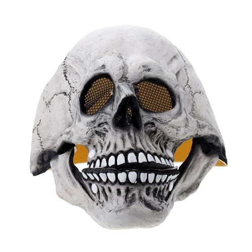 SAFIGLE Halloween Maske mit Beweglichem Gruselige Schädelkopfbedeckung für Partys Cosplay Karneval Langlebigem Erschreckendes Design Batterie SAFIGLE Halloween Maske mit Beweglichem Gruselige Schädelkopfbedeckung für Partys Cosplay Karneval Langlebigem Erschreckendes Design Batterie von SAFIGLE