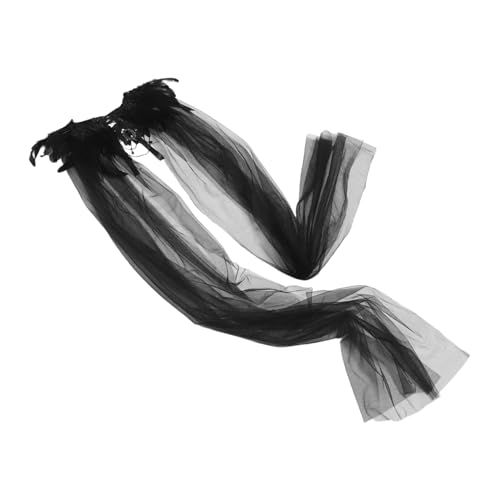 SAFIGLE Halloween Show Cape Halloween Cosplay Gewand Hexenumhang Zaubererrobe Tüll Cape Vampirhaube Vampir-Cosplay-Umhang Kostümkap Frauen Tüll Schal Stoff Schwarz SAFIGLE Halloween Show Cape Halloween Cosplay Gewand Hexenumhang Zaubererrobe Tüll Cape Vampirhaube Vampir-Cosplay-Umhang Kostümkap Frauen Tüll Schal Stoff Schwarz von SAFIGLE