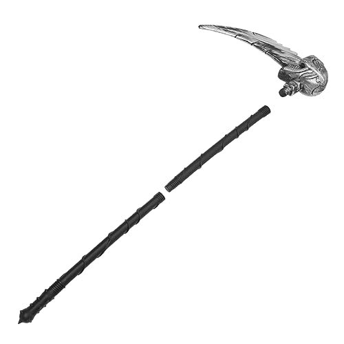 SAFIGLE Halloween Sickle Prop Gruselige Dekoration für Halloween Cosplay für Partys Bühnenaufführungen Silber mit Einzigartigem Design von SAFIGLE