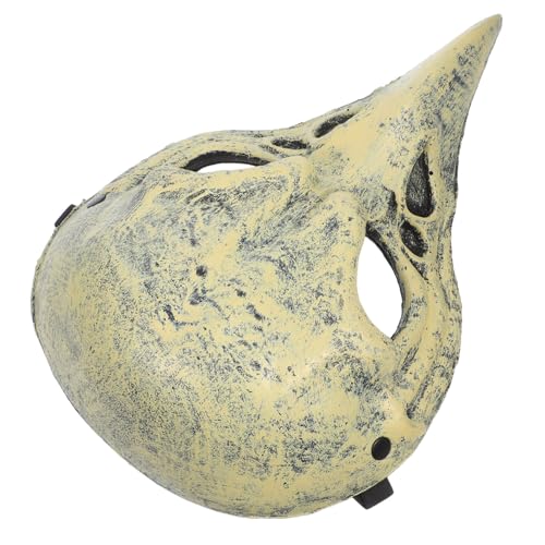 SAFIGLE Halloween Skull Bird Beak Maske aus PU für Erwachsene Realistische Knochenmaske als Party Karnevalszubehör für Masquerade Cosplay und Rollenspiele von SAFIGLE