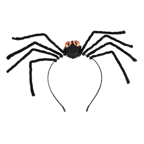 SAFIGLE Halloween Spinnen Haarreif Einzigartiges Kostümzubehör für Cosplay und Partys Atmungsaktiv und Bequem mit Kreativer Spinnen Dekoration Orange für Halloween und Karneval von SAFIGLE