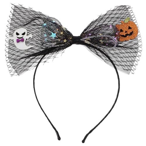 SAFIGLE Halloween Stirnband Damen Kürbis Geist Haarschmuck Weiches Kostüm Haarband Party Zubehör für Frauen Festliche Kopfbedeckung für Halloween und Kostümpartys von SAFIGLE