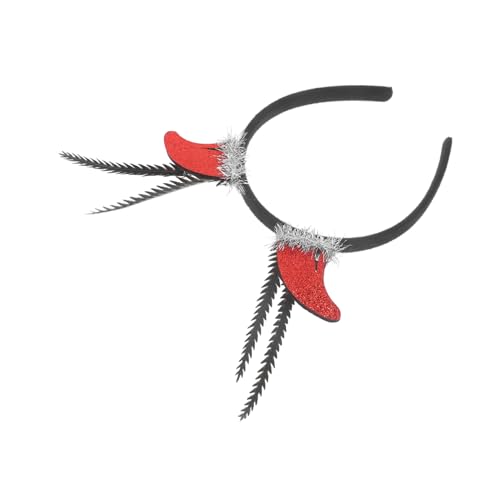 SAFIGLE Halloween Teufelshörner Haarband Cosplay Zubehör für Partys Langlebiges und Bequemes Dekorations Haarband für Halloween und Themenveranstaltungen SAFIGLE Halloween Teufelshörner Haarband Cosplay Zubehör für Partys Langlebiges und Bequemes Dekorations Haarband für Halloween und Themenveranstaltungen von SAFIGLE