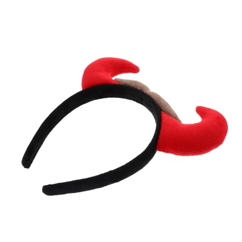 SAFIGLE Halloween Teufelshörner Haarreif Leichtes Kopfstück für Damen und Komfortabel und Langlebig Schwarzer und Roter Kopfschmuck für Kostüm und Cosplay Partys von SAFIGLE