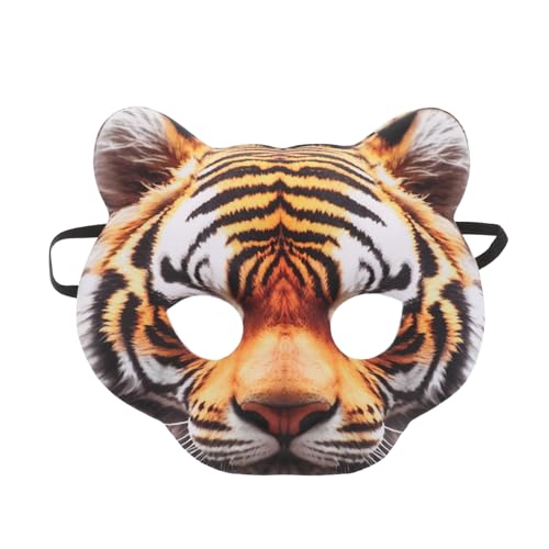 SAFIGLE Halloween Tiger Halbgesichtsmaske - EVA Tiger Maske für Cosplay Karneval Maskerade & Kostümpartys - Tierkostüm Cosplay Requisite SAFIGLE Halloween Tiger Halbgesichtsmaske - EVA Tiger Maske für Cosplay Karneval Maskerade & Kostümpartys - Tierkostüm Cosplay Requisite von SAFIGLE