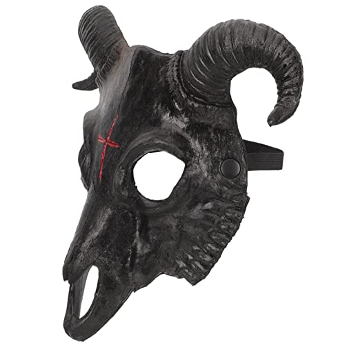 SAFIGLE Halloween-maske Halloween-cosplay-masken Halloween Geführt Realistische Maske Schmücken Tierförmige Masken Ziegenmasken Zombie Gruseliges Halloween Maskenkostüm Dekoration Pu Black SAFIGLE Halloween-maske Halloween-cosplay-masken Halloween Geführt Realistische Maske Schmücken Tierförmige Masken Ziegenmasken Zombie Gruseliges Halloween Maskenkostüm Dekoration Pu Black von SAFIGLE