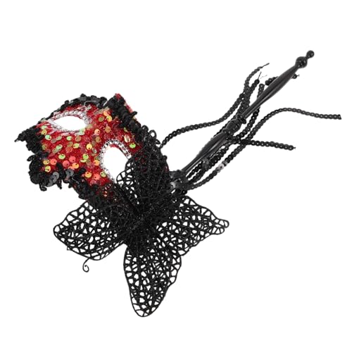 SAFIGLE Handgefertigte Maske mit Glitzer Fransen für Frauen Perfektes Kostümzubehör für Karneval Prom Halloween Partys Leicht Wiederverwendbar von SAFIGLE
