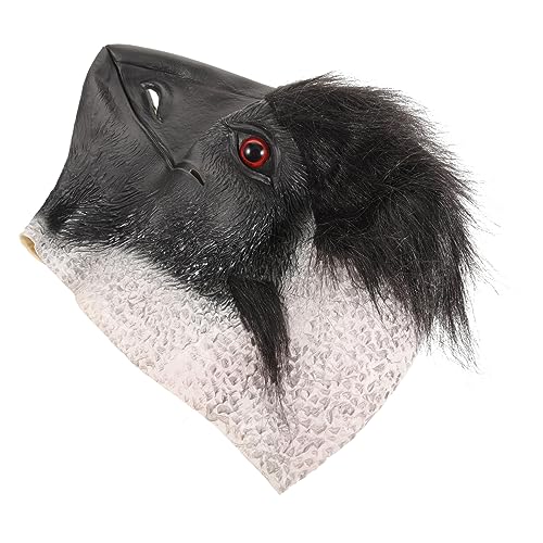SAFIGLE Heilige Straußenmaske Tiermaske Tanzkostümmaske Kieferkostümaufkleber Coole Maske Spinne Halloween Gruselige Plüschmaske Halloweenmaske LED Leuchtgesichtsmasken Halloween von SAFIGLE