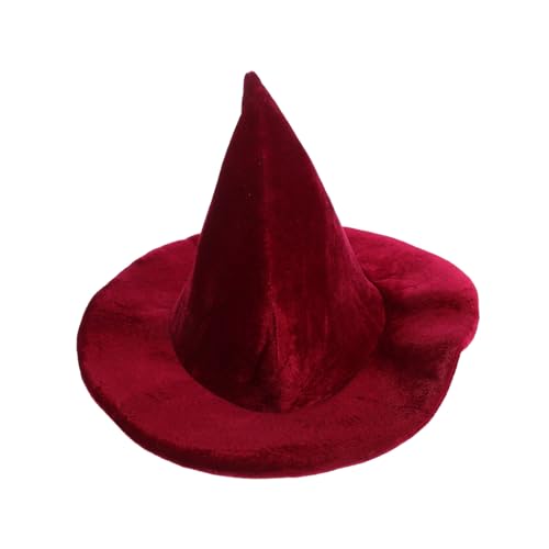 SAFIGLE Hexenhut für Frauen mit Sternanhänger Halloween Party Hut für Kostüm Cosplay Bühnenauftritte Vielseitiges Accessoire für Themenpartys von SAFIGLE