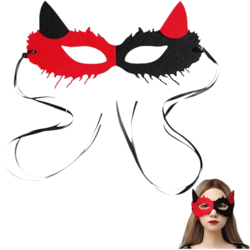 SAFIGLE Hochwertige Damen Halbmaske für Halloween und Kostümpartys Masquerade Maske mit Trägern für Bälle und Festliche Anlässe Ansprechendes Design für Einen Unvergesslichen Auftritt von SAFIGLE