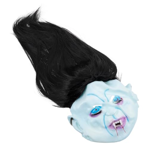 SAFIGLE Horror Geistermaske Gruselige Halloween Dekorationen Halloween Horrormaske Kopfbedeckung Blutmaske Halloween Gruselige Halloween Maske Halloween Schreimaske Gruseligste von SAFIGLE