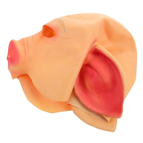 SAFIGLE Horror Schweine Maske für Halloween Realistische Tiermaske für Bühnenauftritte Cosplay Karneval Ergonomisch Angenehm zu Kostümpartys von SAFIGLE