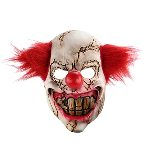 SAFIGLE Halloween-Maske Abschlussball einzigartige Maske -Reeses-Geschenke Clown Kostüm Maske Ostergeschenke Horrormaske gruselige Masken Clown-Maske Emulsion Requisiten von SAFIGLE