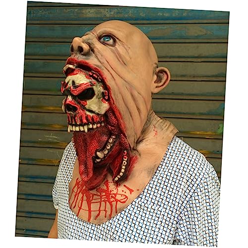 SAFIGLE Zombie-kopfmaske Gruselige Masken Gruselige Halloween-masken Horror-zombie-maske Horrormaske von SAFIGLE