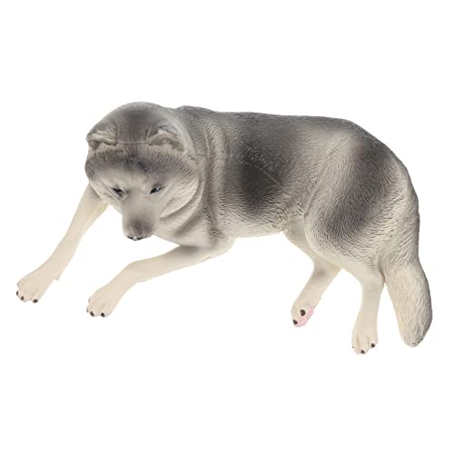 SAFIGLE Husky-Modell Spielen Husky-hundefigur Mini-hundestatue Figuren Von Nutztieren Simulationshundemodell Hunde-sammelfiguren Hundespielzeug Kind Gefälschtes Tier Haustier Hund Plastik von SAFIGLE