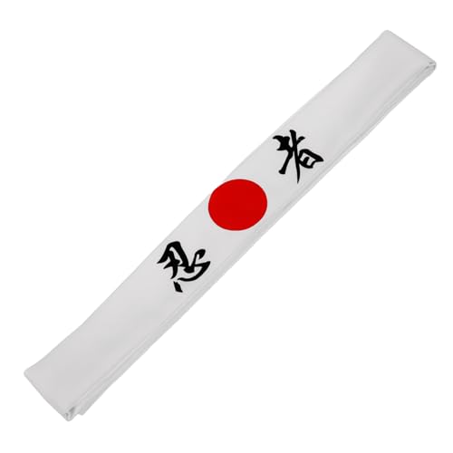 SAFIGLE Japanisches Samurai Stirnband Weißes Hachimaki für Cosplay Events Karate Bequemes Vielseitiges Kopfband für Partys Sportliche Aktivitäten SAFIGLE Japanisches Samurai Stirnband Weißes Hachimaki für Cosplay Events Karate Bequemes Vielseitiges Kopfband für Partys Sportliche Aktivitäten von SAFIGLE
