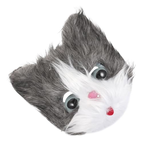 SAFIGLE Kätzchenmaske Katzenmaske Frauenmaske Halloween Gruselige Bärenmaske Halloween Requisiten Katzen Cosplay Maske Wolfsmaske Karnevalsmaske Pelzige Katzenkostüme Cosplay von SAFIGLE