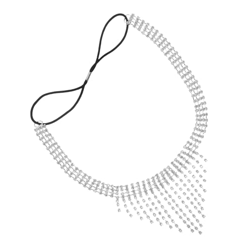 SAFIGLE Kettengesicht Maske Damen mit Strass Quasten Elegantes Cosplay Schmuck für Halloween und Partys Modisches Accessoire für Besondere Anlässe Silberfarbene Maske für Frauen SAFIGLE Kettengesicht Maske Damen mit Strass Quasten Elegantes Cosplay Schmuck für Halloween und Partys Modisches Accessoire für Besondere Anlässe Silberfarbene Maske für Frauen von SAFIGLE
