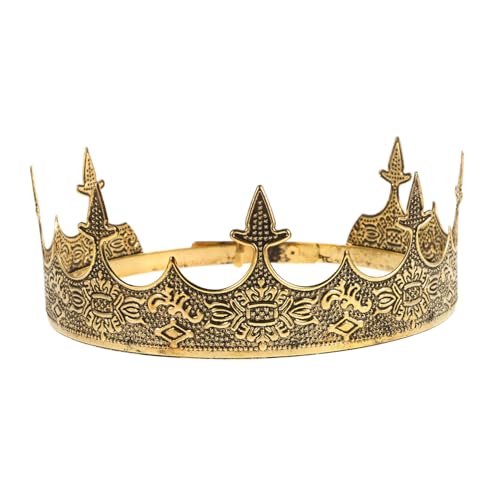 SAFIGLE Königskrone Herren Mittelalterliche Prinz Krone Vintage König Kostüm Kopfband für Fasching Karneval Geburtstagsfeier Bühne Hochzeit SAFIGLE Königskrone Herren Mittelalterliche Prinz Krone Vintage König Kostüm Kopfband für Fasching Karneval Geburtstagsfeier Bühne Hochzeit von SAFIGLE
