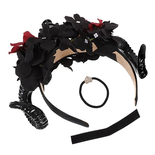 SAFIGLE Kopfschmuck mit Schafhörnern Gothic Halloween Stirnband für Kostüme Cosplay und Partys Perfektes Accessoire für Aufführungen und Besondere Anlässe SAFIGLE Kopfschmuck mit Schafhörnern Gothic Halloween Stirnband für Kostüme Cosplay und Partys Perfektes Accessoire für Aufführungen und Besondere Anlässe von SAFIGLE