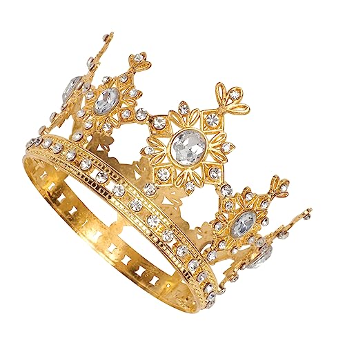 SAFIGLE Kronendekoration Ornament Gold Party Topper Glitzer Fröhliche Dekorationen Die Kronprinzessinnenkrone Kindergeburtstagskrone Kindergeburtstagskrone Kronendekor SAFIGLE Kronendekoration Ornament Gold Party Topper Glitzer Fröhliche Dekorationen Die Kronprinzessinnenkrone Kindergeburtstagskrone Kindergeburtstagskrone Kronendekor von SAFIGLE