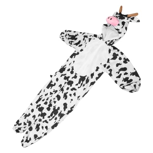 SAFIGLE Kuh Kostüm Einteiler Tier Outfit für Halloween Cosplay und Karneval Vielseitig Einsetzbar Langlebige Materialien Design für Bühnenaufführungen Verschiedenen von SAFIGLE