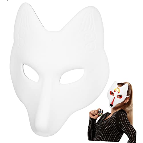 SAFIGLE Leere Fuchsmaske Weiße Maske Handbemalte Fuchsmaske DIY Maske Craft Mask SAFIGLE Leere Fuchsmaske Weiße Maske Handbemalte Fuchsmaske DIY Maske Craft Mask von SAFIGLE