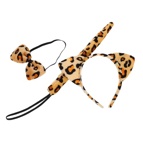 SAFIGLE Leoparden Kostüm Set für Teiliges Zubehör mit Stirnband Fliege und Süßes Plüsch Accessoire für Halloween und Tierische Themenpartys SAFIGLE Leoparden Kostüm Set für Teiliges Zubehör mit Stirnband Fliege und Süßes Plüsch Accessoire für Halloween und Tierische Themenpartys von SAFIGLE
