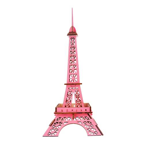 SAFIGLE Lernbrettpuzzle-Spielzeug Holzpuzzle Puzzle Uhr Spielzeug Gebäude-Puzzle-Spielzeug Pariser Architekturrätsel Denksport-rätsel Puzzle Für Kinder Dreidimensional Eiffelturm 3D Bambus von SAFIGLE