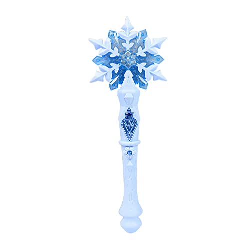 Leuchtender Schneeflocken-Zauberstab FüR Kinder - 32 Cm, EisköNigin-Inspiriertes Glitzer-Spielzeug, Perfektes KostüMzubehöR FüR Prinzessinnen-Geburtstagsparty von SAFIGLE