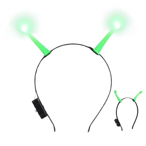 SAFIGLE Leuchtendes -Stirnband, Lichtaktiviertes -Antennen-Stirnband, Halloween Party Cosplay Haaraccessoire, Mehrfarbig, 18 x 15 x 1,6 cm SAFIGLE Leuchtendes -Stirnband, Lichtaktiviertes -Antennen-Stirnband, Halloween Party Cosplay Haaraccessoire, Mehrfarbig, 18 x 15 x 1,6 cm von SAFIGLE