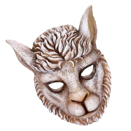 SAFIGLE Löwenmaske Streichmaske Cosplay -masken Uv-gesichtsmaske Halloween- Cosplay-kostüm-maske Tierkopf-gesichtsbedeckung Beängstigende Maske Halloween-maske Dekoration Pu-schaum von SAFIGLE
