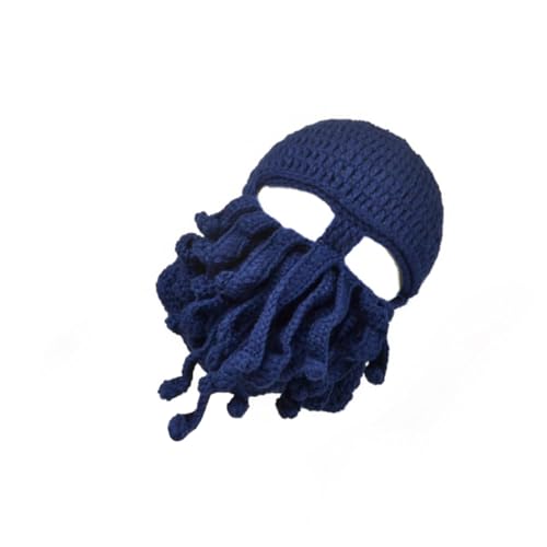 SAFIGLE Lustiger Handgemachter Octopus Hut Kreative Strickmütze für Kostümpartys und Bühnenauftritte Unisex und Warm Einzigartiges Design für Meerestier von SAFIGLE
