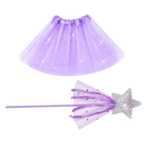 SAFIGLE Mädchen Tutu Rock Mit Feenstab Fairy Tutu Kostüm Für Kleinkindmädchen Ideales Outfit Für Geburtstagsfeiern Halloween Und Cosplay Partys von SAFIGLE