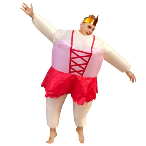 SAFIGLE Mann Cosplay Kostüm Aufblasbare Anzüge Lustige Frau Das Kostüm Kleid Aufblasbares Kostüm Tanzen Für Tierkostüm Aufblasbares Kostüm Geschlecht Junggesellenabschied Zubehör Rot von SAFIGLE