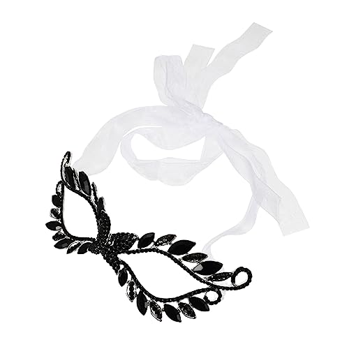 SAFIGLE Maske Aufblasbar Vintage-kleidung Kostüm Party Sensenmann Halloween Strasssteine Black SAFIGLE Maske Aufblasbar Vintage-kleidung Kostüm Party Sensenmann Halloween Strasssteine Black von SAFIGLE